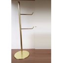 Ver imagem 5 de Kit Lavabo Dourado, Papeleira, Toalheiro E Lixeira