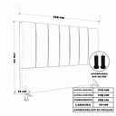 Ver imagem 3 de Cabeceira de Cama Box King 195cm Carla Premium Caramelo - Corino