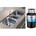 Ver imagem 1 de Cuba Tripla Inox com Acessorios Debacco 20232 e Triturador127V