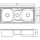 Ver imagem 4 de Cuba Tripla Inox com Acessorios Debacco 20232 e Triturador127V
