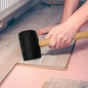 Ver imagem 4 de Martelo Borracha Ergonomico Cabo Madeira Piso Chao Ceramica Manutençao Reparo Moveis Montagem Obra C