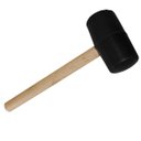 Ver imagem 5 de Martelo Borracha Ergonomico Cabo Madeira Piso Chao Ceramica Manutençao Reparo Moveis Montagem Obra C