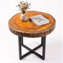 Ver imagem 5 de Mesa de Centro e Canto Bolacha Madeira Maciça Rústica