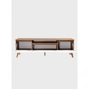 Ver imagem 6 de Rack para TV Dallas 65" 180cm MDF Retrô com Portas Basculantes Freijó Amadeirado On Móveis