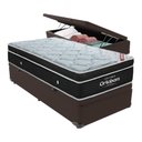 Ver imagem 1 de Cama Box Baú Solteiro Colchão Ortobom Elegant Mola Ensacada Cor:marrom