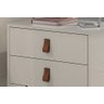 Mesa de Cabeceira Unic 60cm 2 Gavetas para Quarto de Casal  Acabamento Brilhante - 3