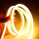 Ver imagem 3 de Fita Led Mangueira Neon 5 Mts Iluminação Silicone Flexível Corte 2.5 Cm - Amarelo