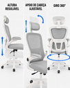Ver imagem 7 de Cadeira Escritório Ergonômica Premium Kazartte - Cinza