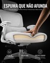 Ver imagem 5 de Cadeira Escritório Ergonômica Premium Kazartte - Cinza