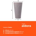 Ver imagem 3 de Vaso Cônico Aldora Pedra 45 Terrano