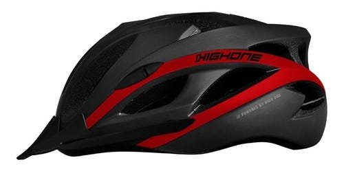 Capacete Ciclismo High One Win Com Pisca Led - Vermelho - M (54-57) - 2