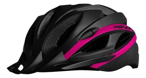 Capacete Ciclismo High One Win Com Pisca Led - Rosa - M (54-57) - 2