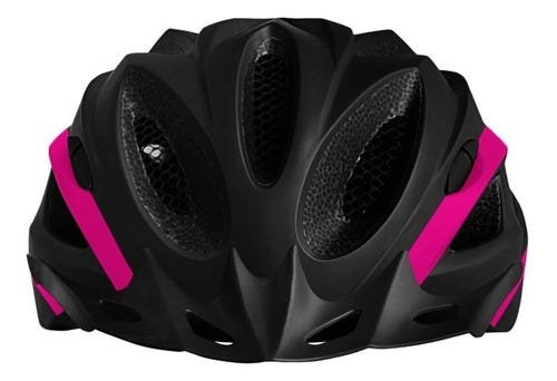 Capacete Ciclismo High One Win Com Pisca Led - Rosa - M (54-57) - 3