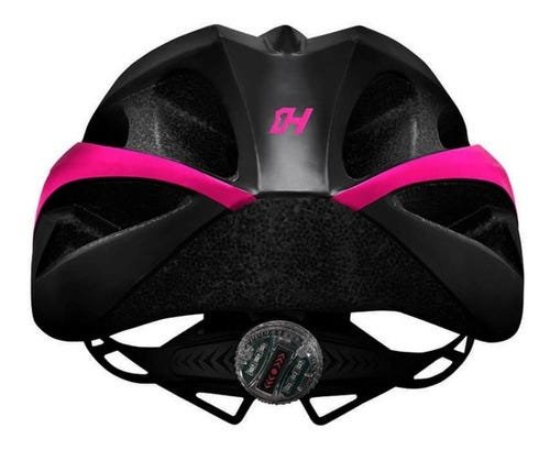 Capacete Ciclismo High One Win Com Pisca Led - Rosa - M (54-57) - 4