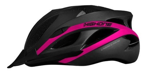 Capacete Ciclismo High One Win Com Pisca Led - Rosa - M (54-57) - 1