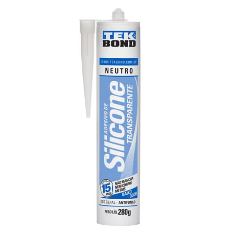 Silicone Acético Transparente 280gr - Tekbond