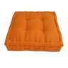 Futon Turco 50x50x12cm - Tecido Algodão Cotelê - Cor Laranja Ref.07 - 1