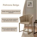 Ver imagem 2 de Poltrona Design Clean Confortavel Ideal para Qualquer Ambiente Nude Belga