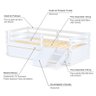 Bicama Infantil Eco e Mini Escada/escorregador Branco Mobilistore - 4