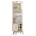Ver imagem 3 de Aparador para Sala Buffet Mônaco e Cristaleira Marina Calacata Off White – Madetec