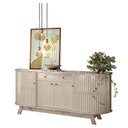 Ver imagem 2 de Aparador para Sala Buffet Mônaco e Cristaleira Marina Calacata Off White – Madetec