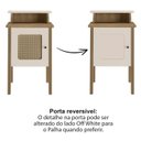 Ver imagem 7 de Mesa de Apoio Mdf Sala 43 Cm 4519 Carvalho Off White Arly