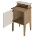 Ver imagem 6 de Mesa de Apoio Mdf Sala 43 Cm 4519 Carvalho Off White Arly