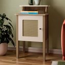 Ver imagem 2 de Mesa de Apoio Mdf Sala 43 Cm 4519 Carvalho Off White Arly