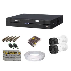 Kit Cftv 2 Câmeras Hdcvi + Dvr 4 Canais Intelbras