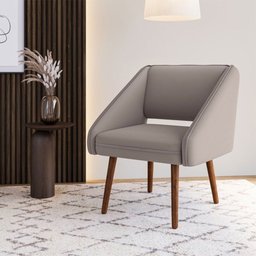 Poltrona Decorativa Valentina em Veludo Just Time - 2