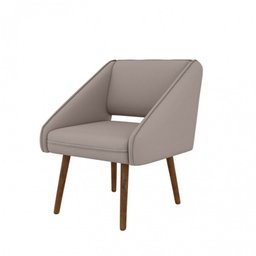 Poltrona Decorativa Valentina em Veludo Just Time - 1