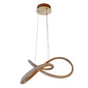 Ver imagem 1 de Pendente Moderno Dourado 50cm Led 40w 3 em 1 Bivolt Paris Luz