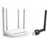 Kit Roteador 4 Antenas Wireless + 1 Antena 900 Mbps Original - 2