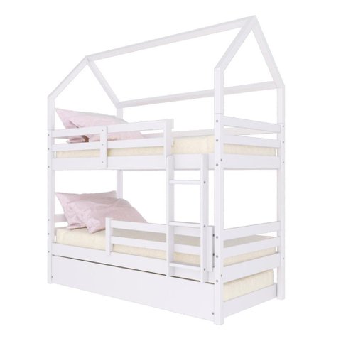Treliche Casinha Solteiro Slim Grade Branco