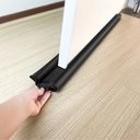 Ver imagem 1 de Veda Porta Protetor Rolinho Tradicional Impermeável 80 Cm Preto