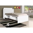 Ver imagem 1 de Cama Tamires Solteiro 0.88cm Branco com Capitonê Bege