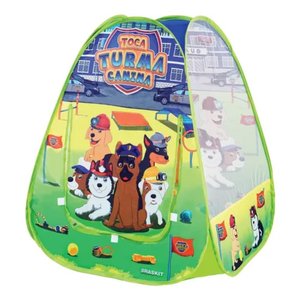 TOCA TURMA CANINA BARRACA CACHORRINHOS BRINQUEDO 8205 BRASKIT
