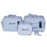 Kit Mala Bolsa Bebe Saída Maternidade Personalizada Gabrielly 3 Peças - Azul claro - 1