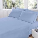 Ver imagem 2 de Jogo de Cama King Teka 100% Algodão - 150 Fios Diamante 4 Peças - Azul