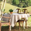 Ver imagem 2 de Toalha de Mesa Copa e Cia Miami Natural - Quadrada 8 Lugares - 220 X 220 Cm