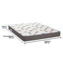 Ver imagem 3 de Cama Box Baú Cinza e Colchão Light Espuma D33 Queen Ortobom
