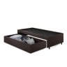 Base Box Cama Solteiro com Gaveta Sapateira 88x188cm Courino - 2