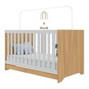 Ver imagem 2 de Berço Americano 3 em 1 para Colchão 130x70cm Multimóveis 0527pa Madeirado/branco