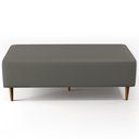 Ver imagem 4 de Kit 02 Puffs Bali W01 Pés Palito 120x50 Cm Corano Cinza