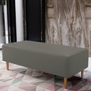 Ver mais imagens de Kit 02 Puffs Bali W01 Pés Palito 120x50 Cm Corano Cinza