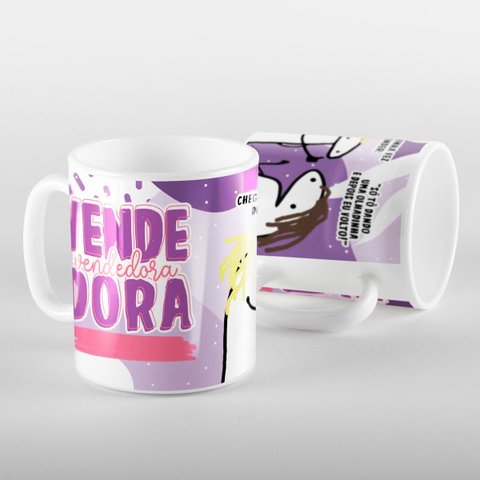 Caneca Flork Meme Vendedora