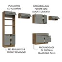 Ver imagem 5 de Armário de Cozinha Completa 350cm Rustic/Cinza Agata Madesa 01