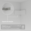 Ver imagem 7 de Guarda-Roupa Closet 2 Gavetas 121 cm Branco Venus Madesa