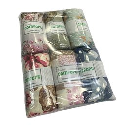Kit Atacado 6 Jogos de Cama King Size Estampado Comfort Sortido Para Revenda Sul Brasil - 2