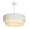 Pendente Cilíndrico Branco MJ-4352 Para Mesa de Jantar e Estar - 1